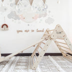 Foldi Pikler Climber Natural + Reversible Slide